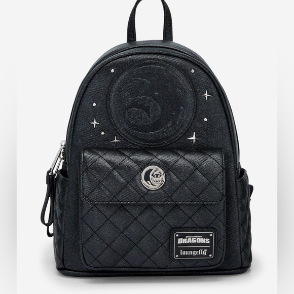 New Loungefly Dreamworks How To Train Your Dragon Night Fury Backpack. main image 5
